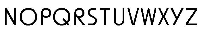 SawtonBauhaus Thin Font UPPERCASE