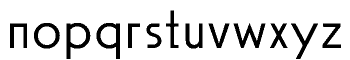 SawtonBauhaus Thin Font LOWERCASE