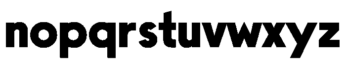 SawtonIndustrial Bold Font LOWERCASE