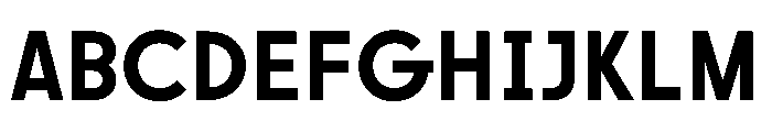 SawtonIndustrial Medium Font UPPERCASE