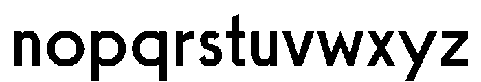 SawtonIndustrial Regular Font LOWERCASE