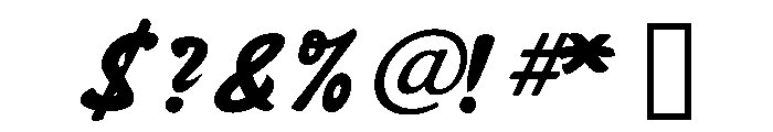 SayerScript Regular Font OTHER CHARS