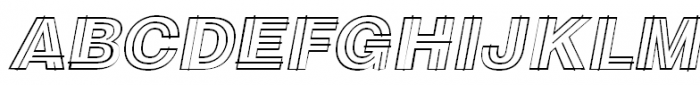 Sans Decor B Oblique Font UPPERCASE
