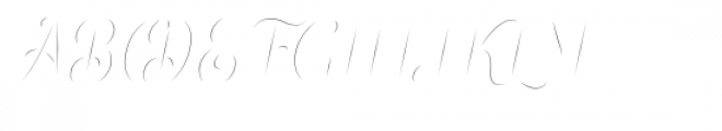 Sacred Bridge Inline Italic Font UPPERCASE