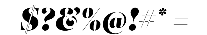 Salome Stencil Italic Font OTHER CHARS