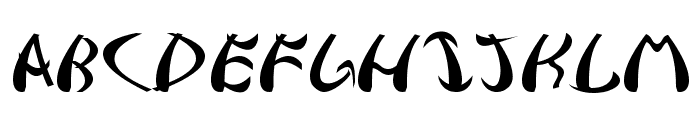 Samurai Font LOWERCASE