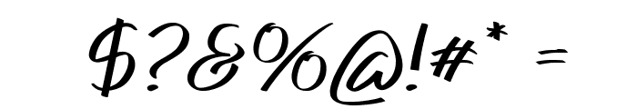 Sandel-BoldItalic Font OTHER CHARS