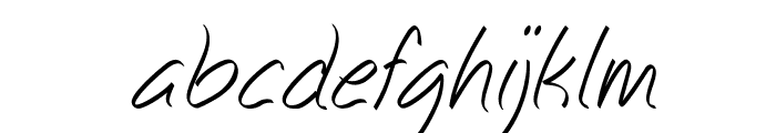 SandelItalic Font LOWERCASE