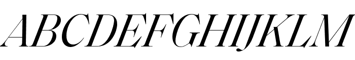 Saol Display Regular Italic Font UPPERCASE
