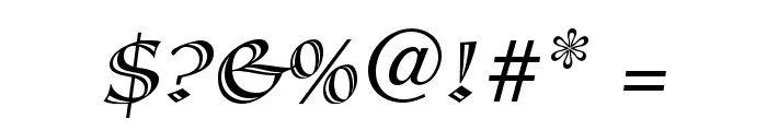 SassafrasStd-Italic Font OTHER CHARS