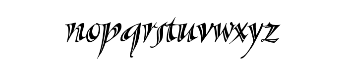 SassafrasStd-Italic Font LOWERCASE