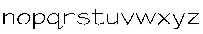 Saarinen Regular Font LOWERCASE