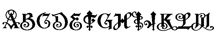 Saber Regular Font UPPERCASE