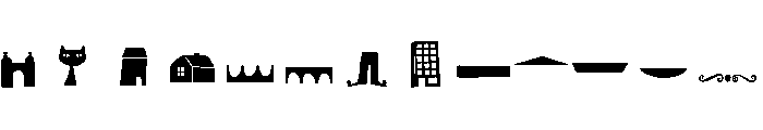 Sabotage Pictures Font LOWERCASE