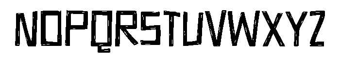 Sabotage Regular Font UPPERCASE