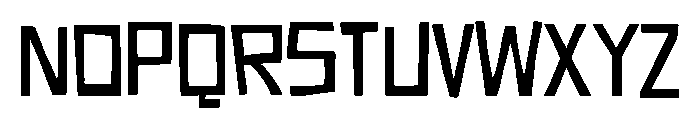 Sabotage Solid Font LOWERCASE
