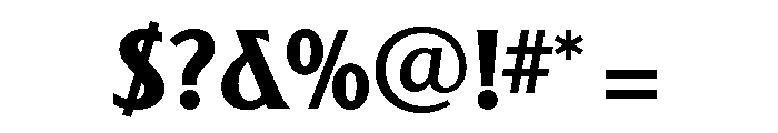 Saint Louis Extra Bold Font OTHER CHARS