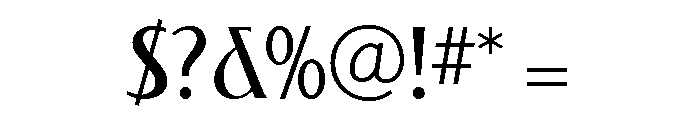 Saint Louis Light Font OTHER CHARS