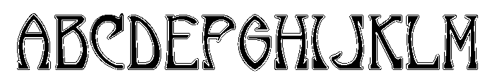 Salon Regular Font UPPERCASE