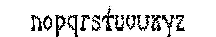 Salon Regular Font LOWERCASE