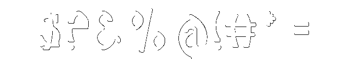 Salon Shadow Font OTHER CHARS