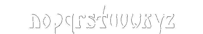 Salon Shadow Font LOWERCASE