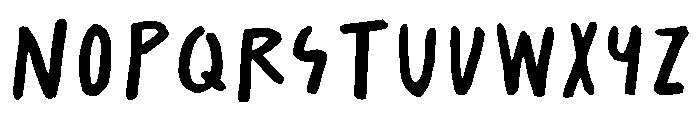 Salted Regular Font UPPERCASE