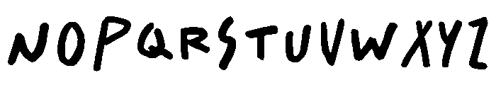 Salted Regular Font LOWERCASE