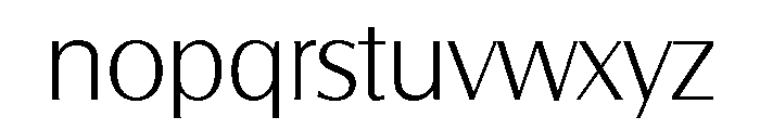 Salzburg Light Font LOWERCASE