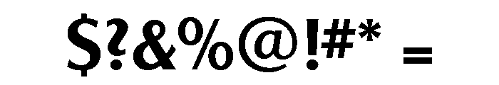 Salzburg Medium Font OTHER CHARS