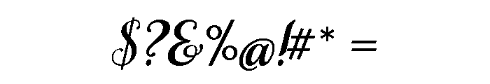 Samantha Bold Italic Font OTHER CHARS