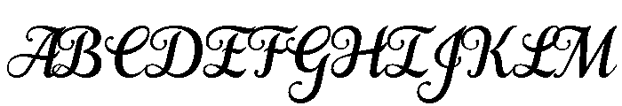 Samantha Bold Italic Font UPPERCASE
