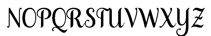 Samantha Bold Upright Font UPPERCASE