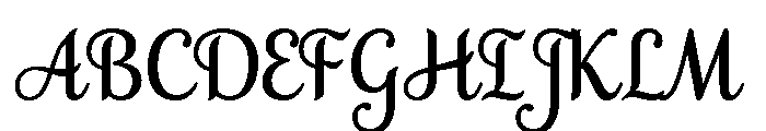 Samantha Craft Font UPPERCASE