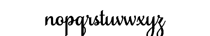Samantha Craft Font LOWERCASE