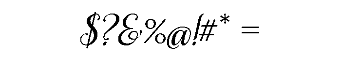 Samantha Regular Italic Font OTHER CHARS