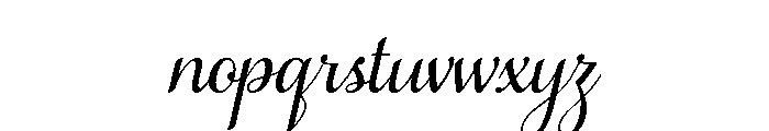 Samantha Regular Italic Font LOWERCASE
