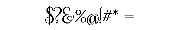 Samantha Regular Upright Font OTHER CHARS
