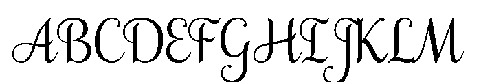 Samantha Regular Upright Font UPPERCASE