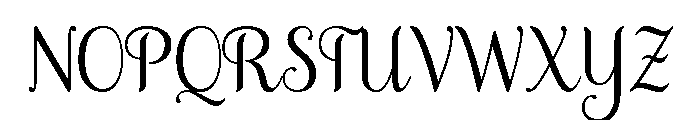 Samantha Regular Upright Font UPPERCASE