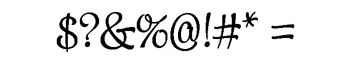 Samui Script Regular Font OTHER CHARS