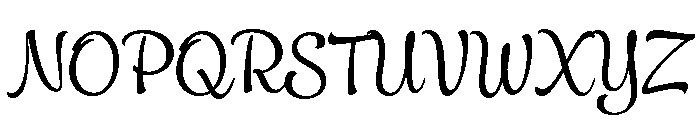 Samui Script Regular Font UPPERCASE