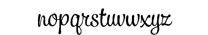 Samui Script Regular Font LOWERCASE