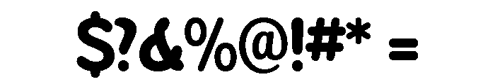 Sandbox Bold Font OTHER CHARS