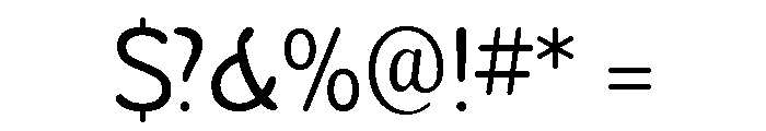 Sandbox Light Font OTHER CHARS