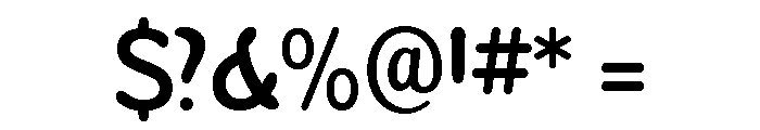 Sandbox Medium Font OTHER CHARS