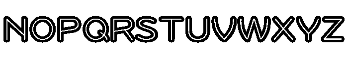 Sandbox Wide Extra Bold Inline Font UPPERCASE