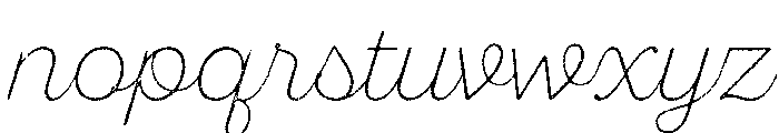 Sant'Elia Rough Alt Extra Light Font LOWERCASE