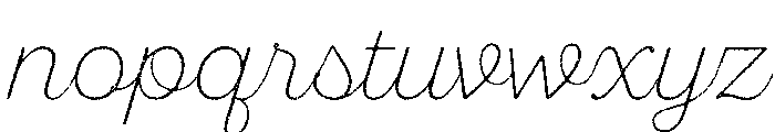 Sant'Elia Rough Extra Light Font LOWERCASE