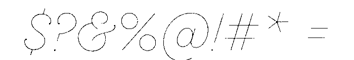 Sant'Elia Rough Line Font OTHER CHARS